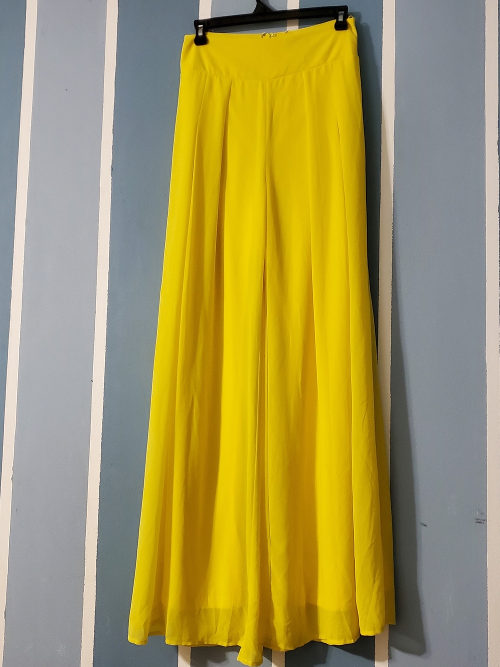 Miss Avenue Bright Yellow Wide-Leg Palazzo Pants